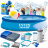 Basen ogrodowy rozporowy 396 x 84 cm - INTEX 28142 - zestaw 15w1 + maszynka do baniek GRATIS