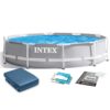 Basen ogrodowy stelażowy 305 x 76 cm - INTEX 26700 - zestaw 6w1