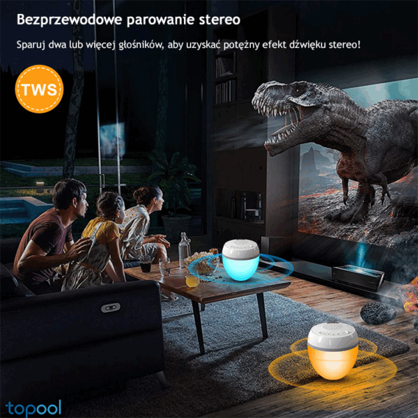 Głośnik basenowy Bluetooth + LED + termometr - Topool HK703 - obrazek 15