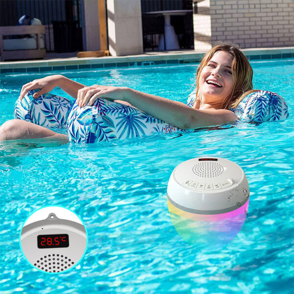 Głośnik basenowy Bluetooth + LED + termometr - Topool HK703 - obrazek 8