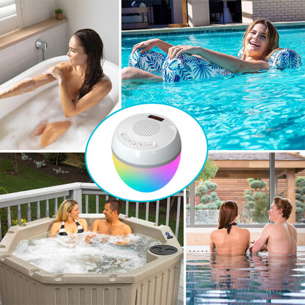 Głośnik basenowy Bluetooth + LED + termometr - Topool HK703 - obrazek 9