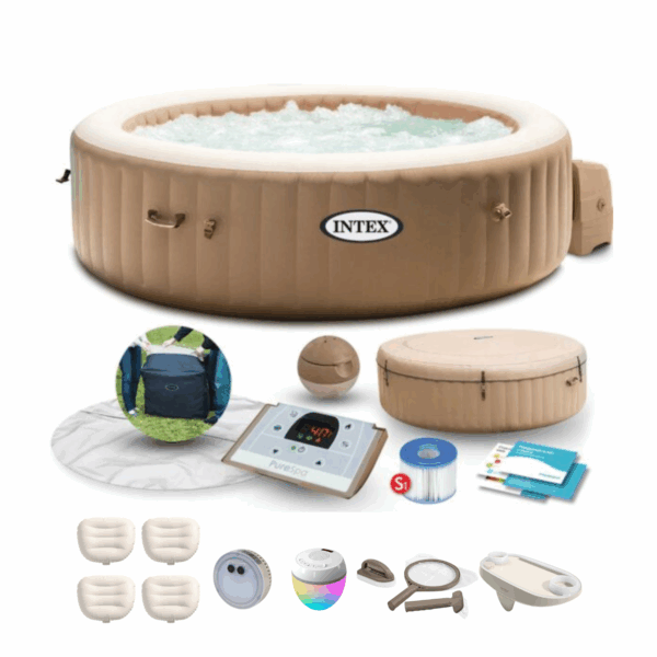 Dmuchane SPA z hydromasażem 216 x 71 cm 6-osobowe - INTEX 28428 - zestaw Deluxe